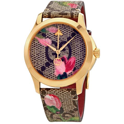 gucci womens floral watch|Gucci watches women collection.